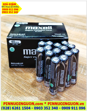 COMBO 1HỘP 40viên Pin AAA 1.5v Maxell R03(AB)2P Super POWER ACE _Giá chỉ 95.000đ/ HỘP 40viên